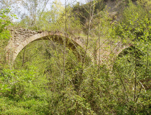 il Ponte di Turchi tra a Villa Ripa e Villa Butteri di Teramo