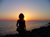 Antonella su tramonto
