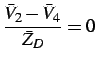 $\displaystyle \frac{\bar{V}_{2}-\bar{V}_{4}}{\bar{Z}_{D}}=0$