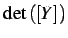 $\displaystyle \det\left(\left[Y\right]\right)$