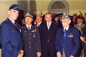 Il Gen. Worden, il Col. Scarpolini, Dott. Nicola Zille e T.Col. R.O. Santarossa
