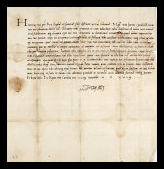 Lettera di Enrico VIII a Giovanni Cavalcanti
