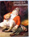 Bozzetto di Boccasile - RSI - Propaganda Antinglese "Perfida Inghilterra" - cm 40 x 50