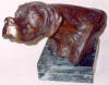 Cane da Caccia in Bronzo - Firmato - cm 39 x 25
