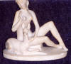 Fanciulla con Cerbiatto - 1930 - Marmo - Alabastro - cm 30