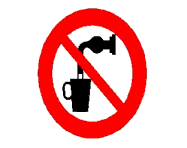 cartello: acqua non potabile