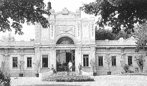 la stabilimento di Tabiano in stile Liberty nel 1910