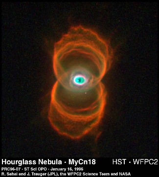 HST view of Hourglass Nebula