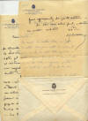 Ugo Cavallero - Maresciallo D'Italia - 1938 -Lettera con Busta - cm 20 x 26