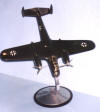 Modello Aereo in Metallo  -  HE 111 - cm 40 X 50