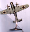 Modello Aereo in Metallo  -  HE 111 - cm 40 X 50