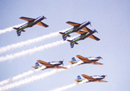 Esquadrilha da Fumaca is the display team of Brazilian Air Force and is equipped with Embraer T 27 Tucano