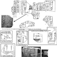 Some of the reliefs of Netjerykhet from his small naiskos temple at heliopolis (Schiapparelli)