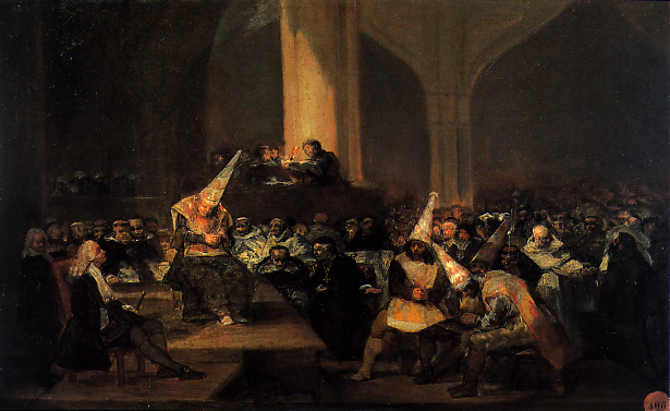 Tribunal de la Inquisicion o Auto de fe de la Inquisicion (Hacia, 1812-1819)