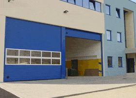 Sectional Door mod. Secura by Breda S.I. residential garage door, garage doors, garage door opener, commercial doors, industrial garage doors