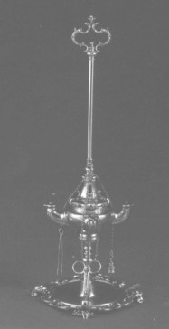 silver oil lamp - Rome early 18th century