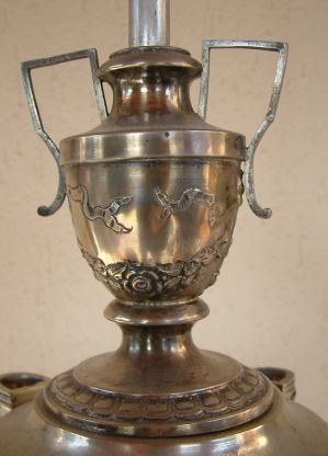 antica lucerna Italiana in argento