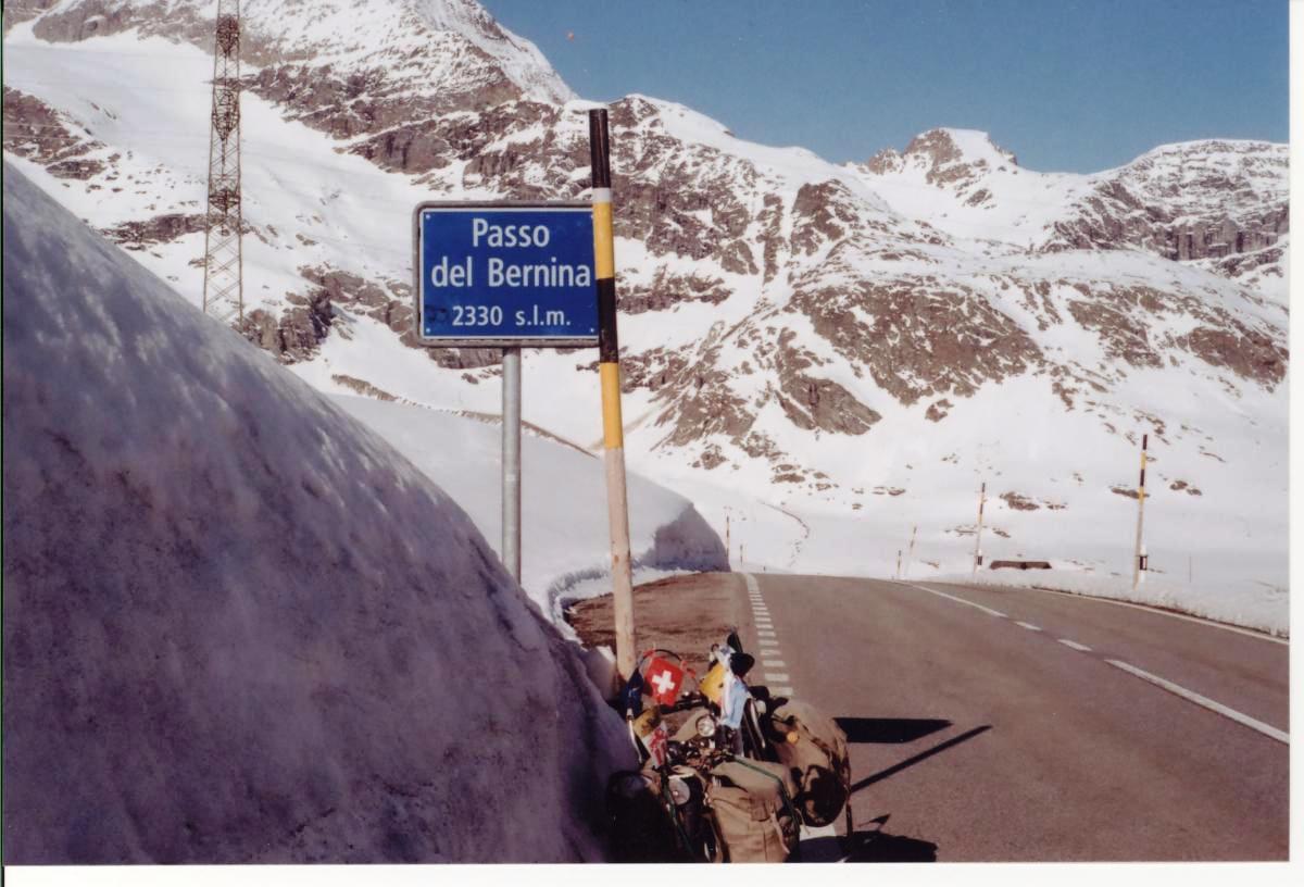Cartello Passo Bernina