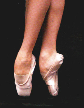 i piedi delle ballerine