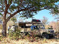 Mezzo di trasporto per il safari