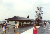 New York - L'aereo spia SR-71 Blackbird esposto all'Intrepid Sea Air Space Museum