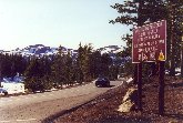Yosemite N.P. - La strada in prossimità del Tioga Pass