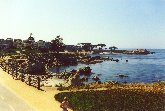 California - L'inizio del 17-mile tour, a sud di Monterey