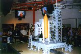 Cape Canaveral - Uno modellino dello Shuttle e della sua rampa di lancio