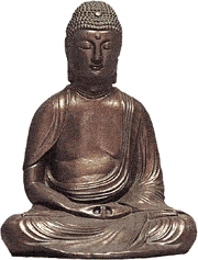Statua di un Buddha in meditazione