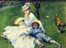 La Signora Monet con il figlio in giardino min.jpg (22038 byte)