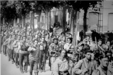 Funerali partigiani a Salsomaggiore, 6 maggio 1945 (Archivio Anpi Fidenza). 