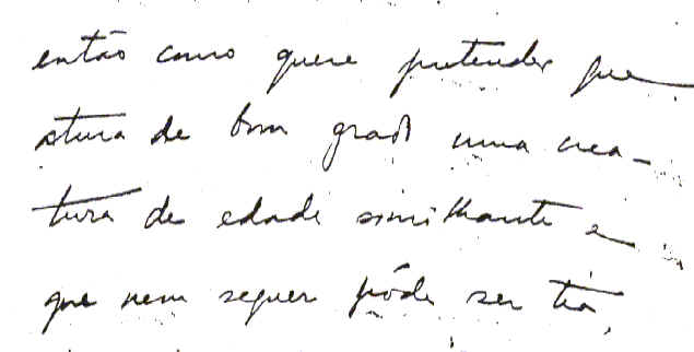 Pessoa's handwriting