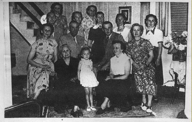 La famiglia Sodiro negli anni 1950