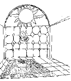disegno del frigidarium