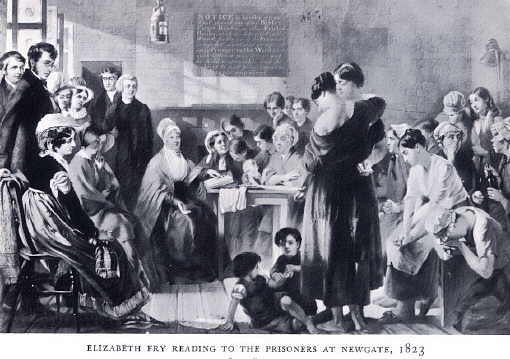 Elizabeth Fry - Mentre parla ai carcerati di Newgate nel 1823