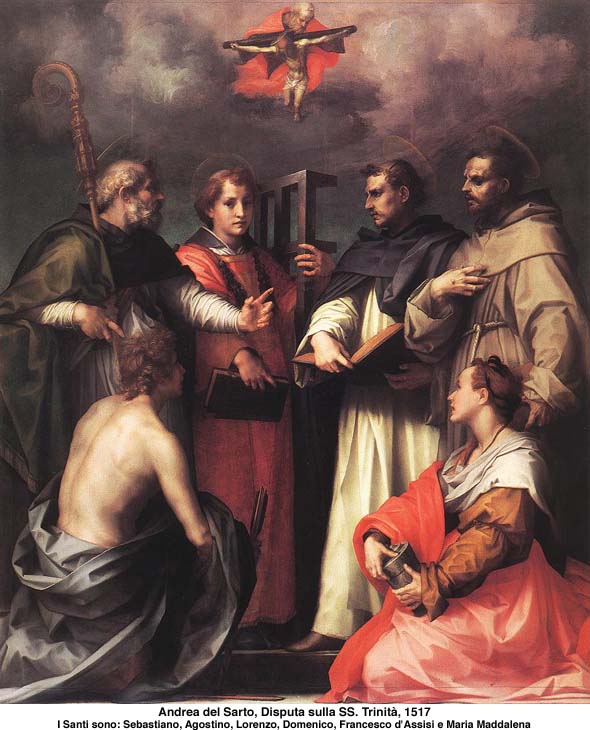 Andrea del Sarto - Disputa sulla SS Trinita 1517