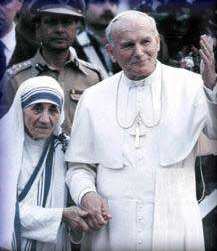 Madre Teresa e Giovanni Paolo II