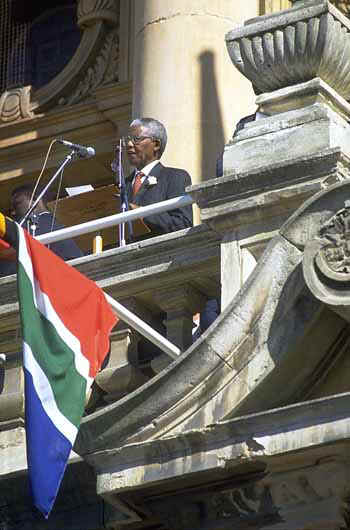 N. Mandela tiene un discorso pubblico