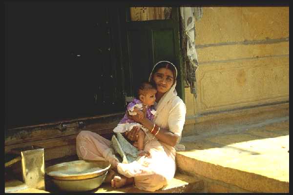 Jaisalmer - Donna con bimba