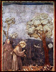 Giotto - San Francesco parla agli uccelli
