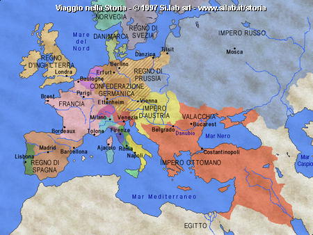 L'Europa dopo il Congresso di Vienna del 1815