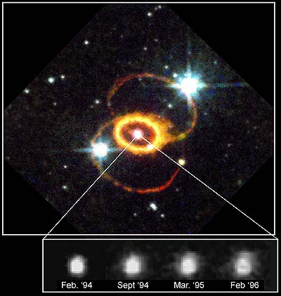 HST view of SN1987A ten years later