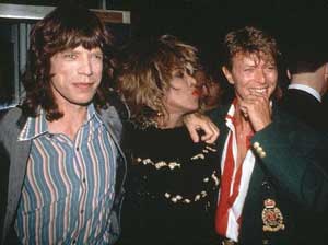 Con Jagger e Tina Turner