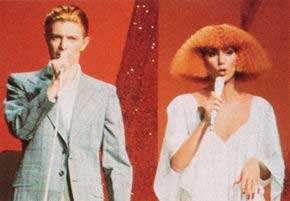 Bowie con Cher