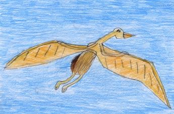 Il quetzalcotlo è un bipede capace di volare molto in alto. (Jenny la Bella)