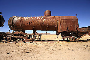 Bolivia Uyuni: Cimitero delle locomotive