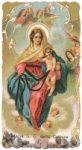 Icona popolare della Madonna della cintura